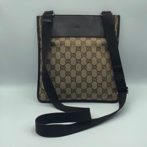 Authentic GUCCI Monogram Crossbody Messenger Bag